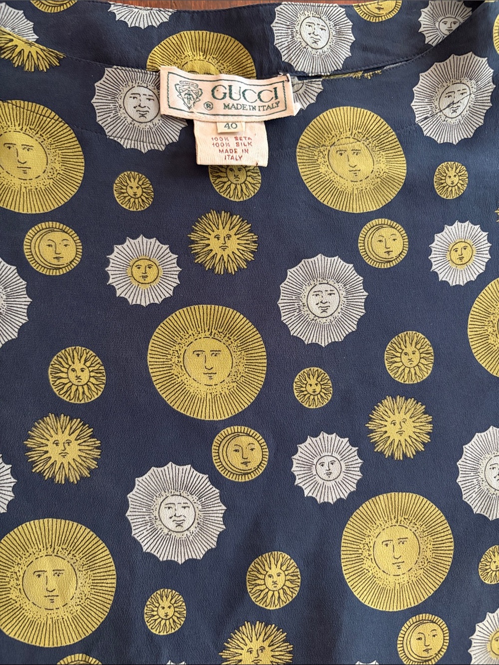 Vintage Gucci silk top